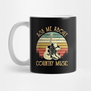 Ask Me About Country Music Mug